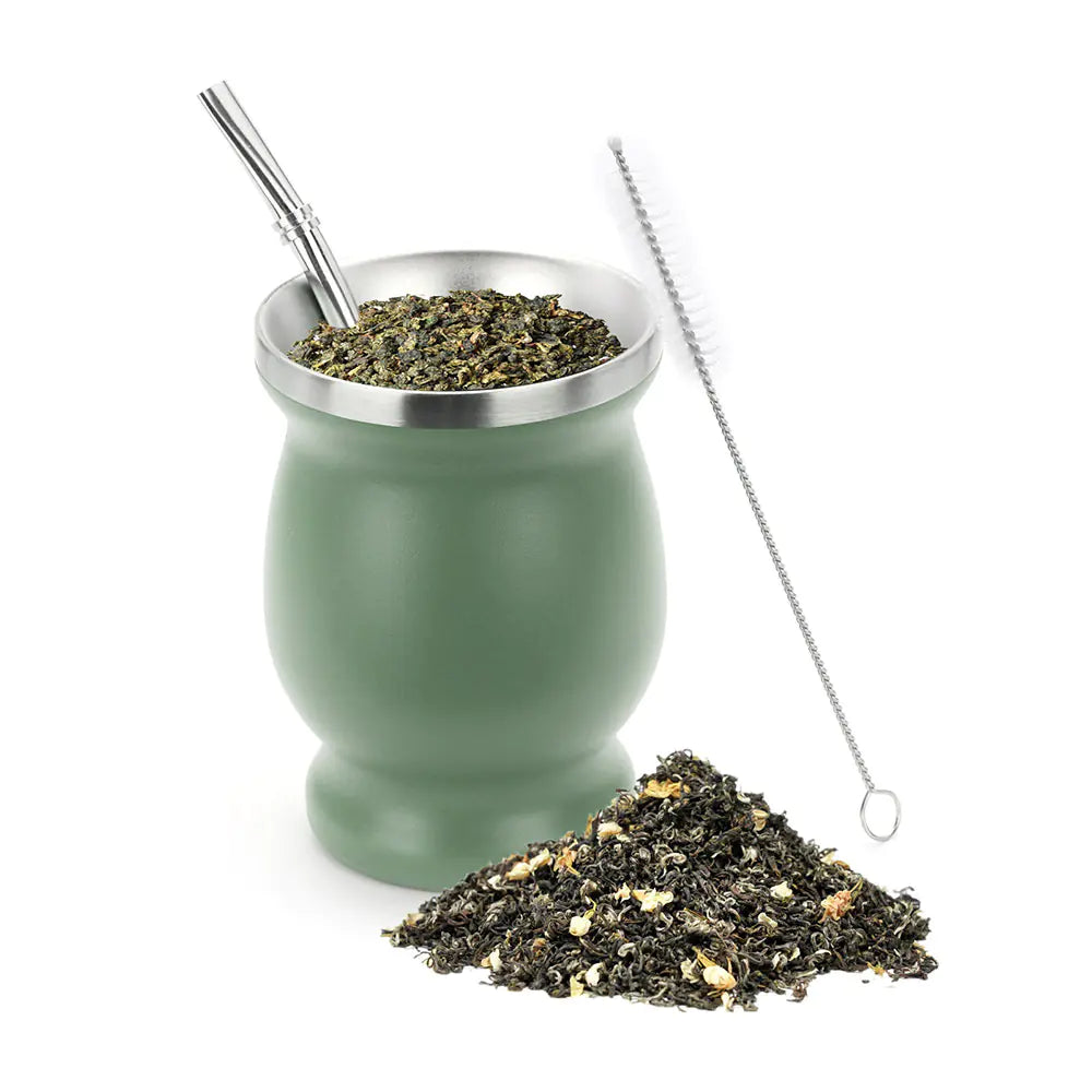 Amazon Stainless Steel Gourd Tea Cup from Argentina