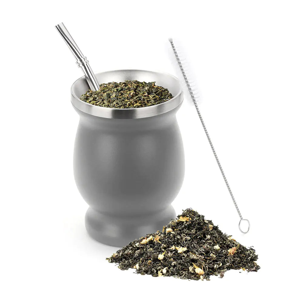 Amazon Stainless Steel Gourd Tea Cup from Argentina