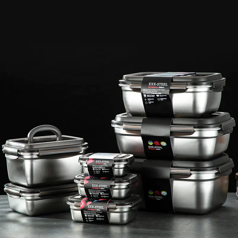 304 Stainless Steel Sealed Food Storage Container