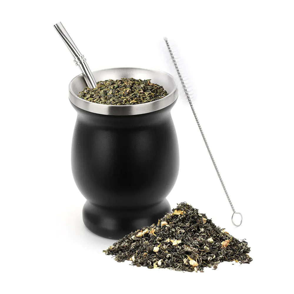 Amazon Stainless Steel Gourd Tea Cup from Argentina