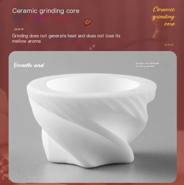 Vintage Manual Coffee Grinder - Classic Wooden Design