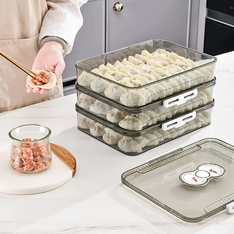 Transparent Dumpling Storage Box