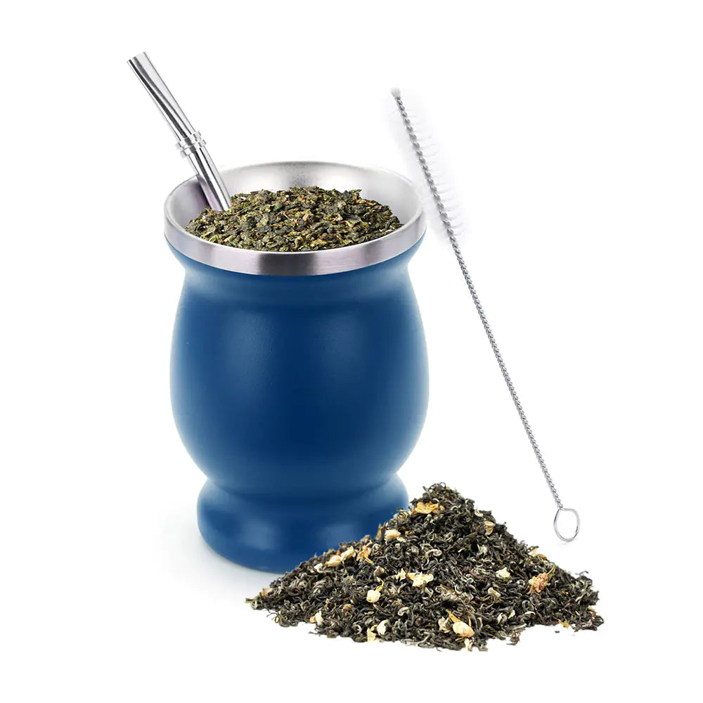 Amazon Stainless Steel Gourd Tea Cup from Argentina
