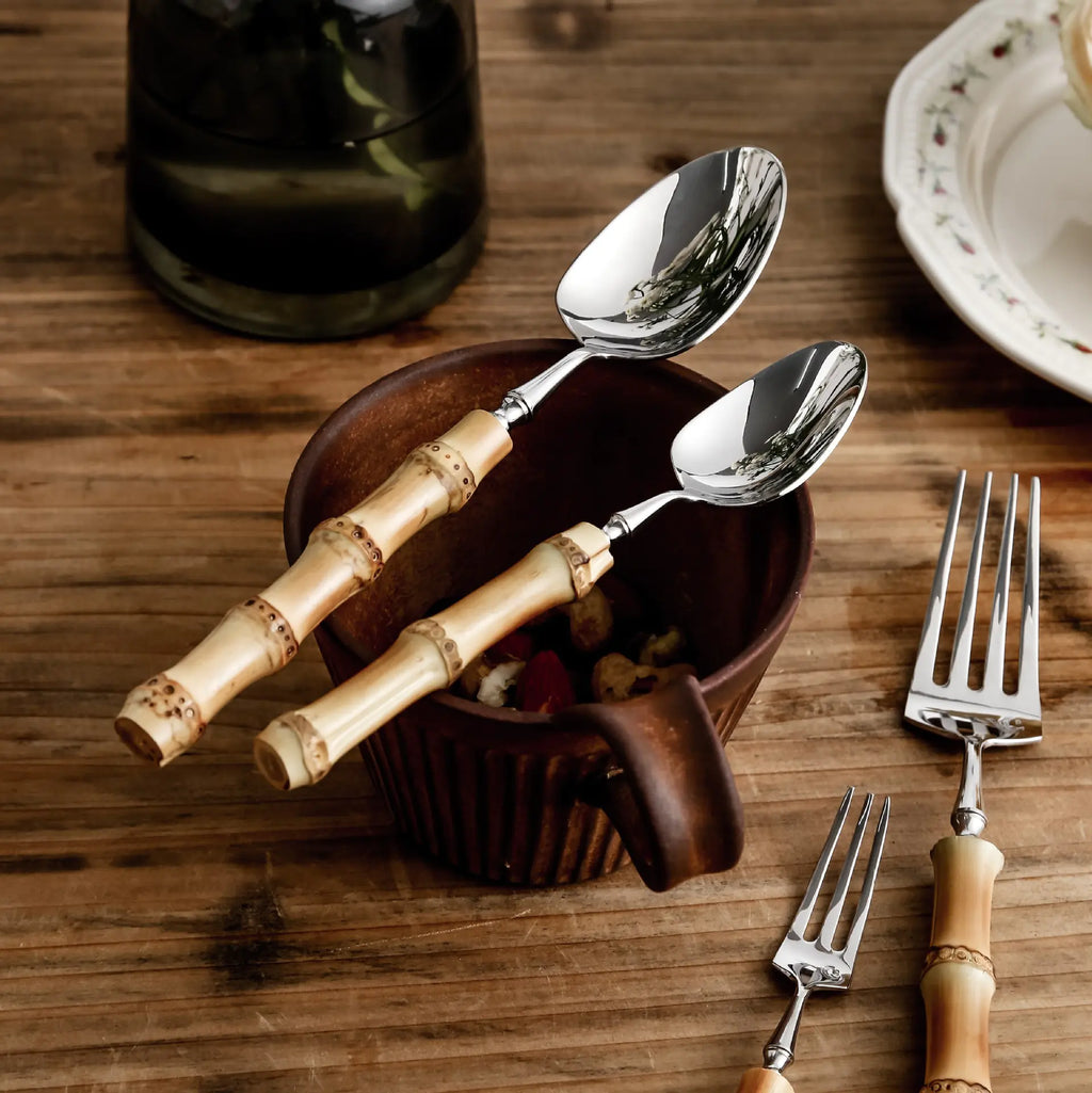 304 Stainless Steel Bamboo Style Cutlery Set (5 Pieces)