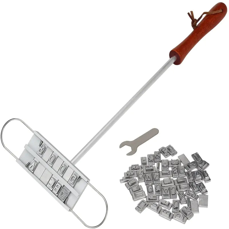 LFGB BBQ Branding Iron Tool Set with Aluminum Case